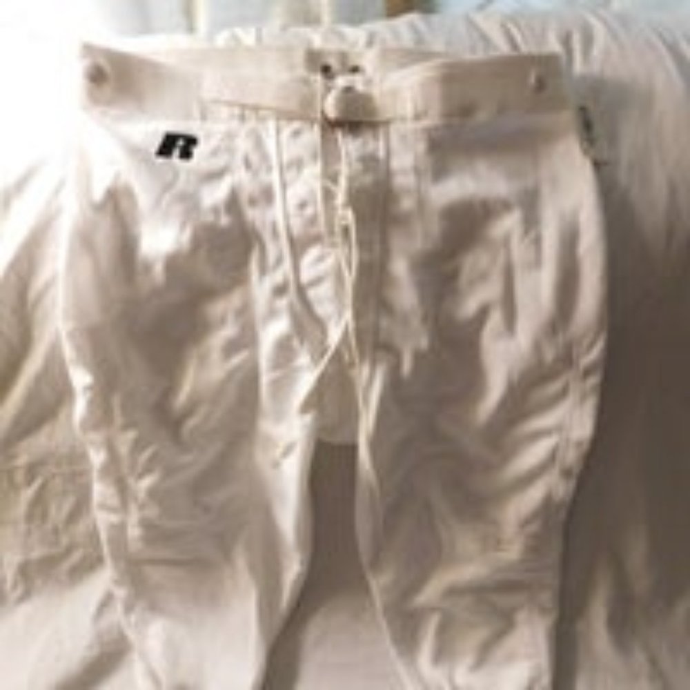 Russell Athletic Football Practice Pants Youth Size XL White NEW